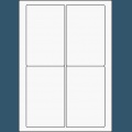 Etykiety samoprzylepne wodoodporne TF4V1/P2 87x138 mm 50 ark.